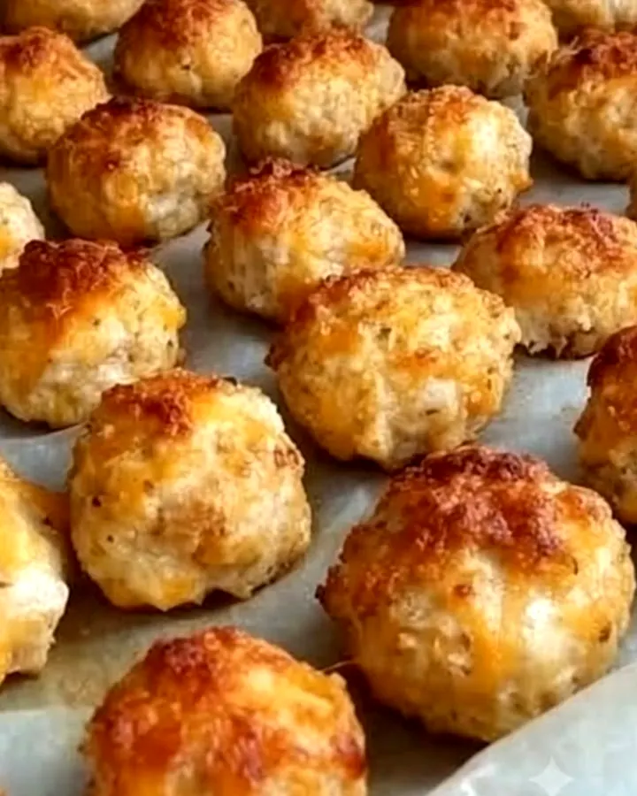 Bouchées au fromage dorées sur une plaque, l’une ouverte révélant un cœur filant et fumant