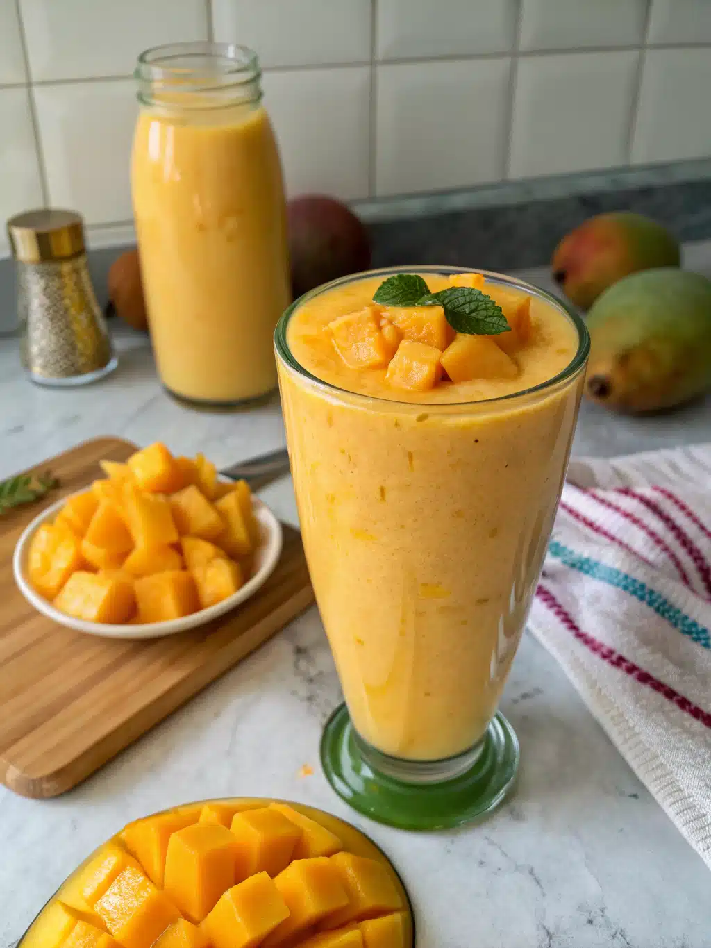 3 ingredient mango smoothie