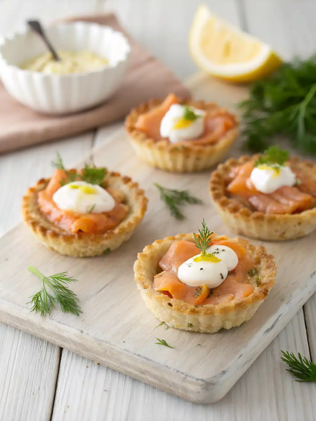 Gluten free salmon cups: a simple high-protein appetizer