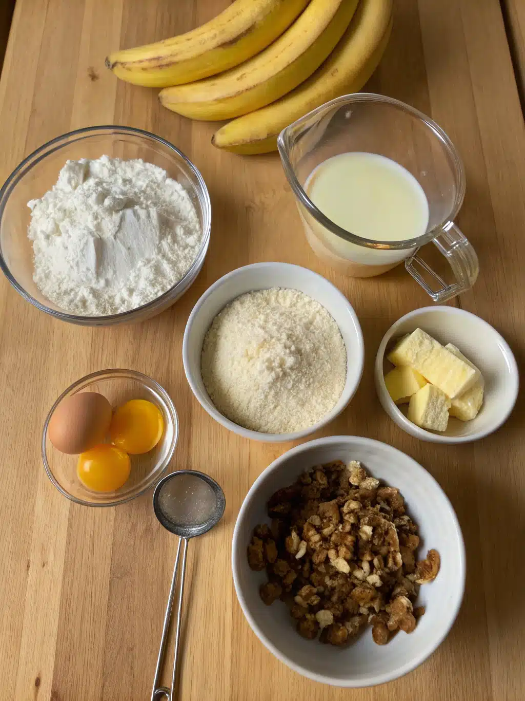 Ingredient Preparation Guide for cottage cheese banana bread Recipe