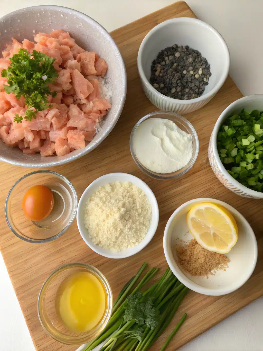 Ingredient Preparation Guide for gluten free salmon cups Recipe