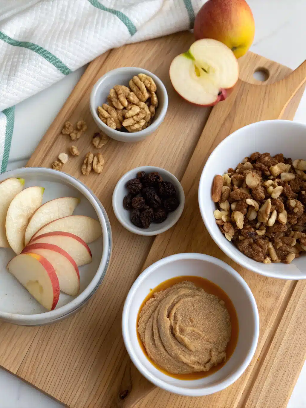 Ingredient Preparation Guide for healthy apple snacks Recipe