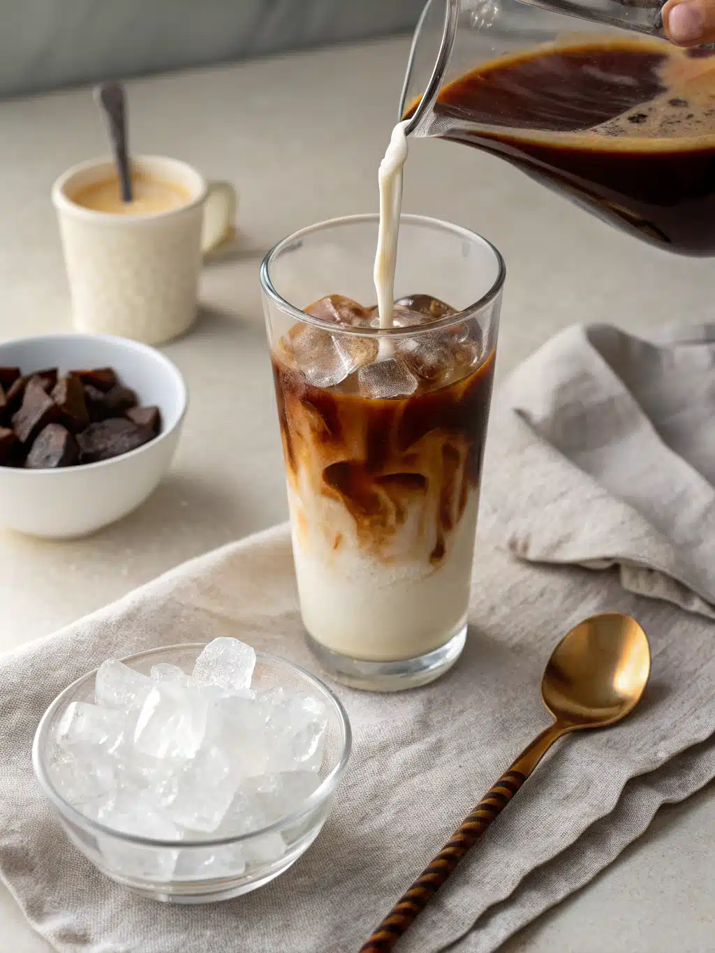 Sweetening your perfect iced coffee drink