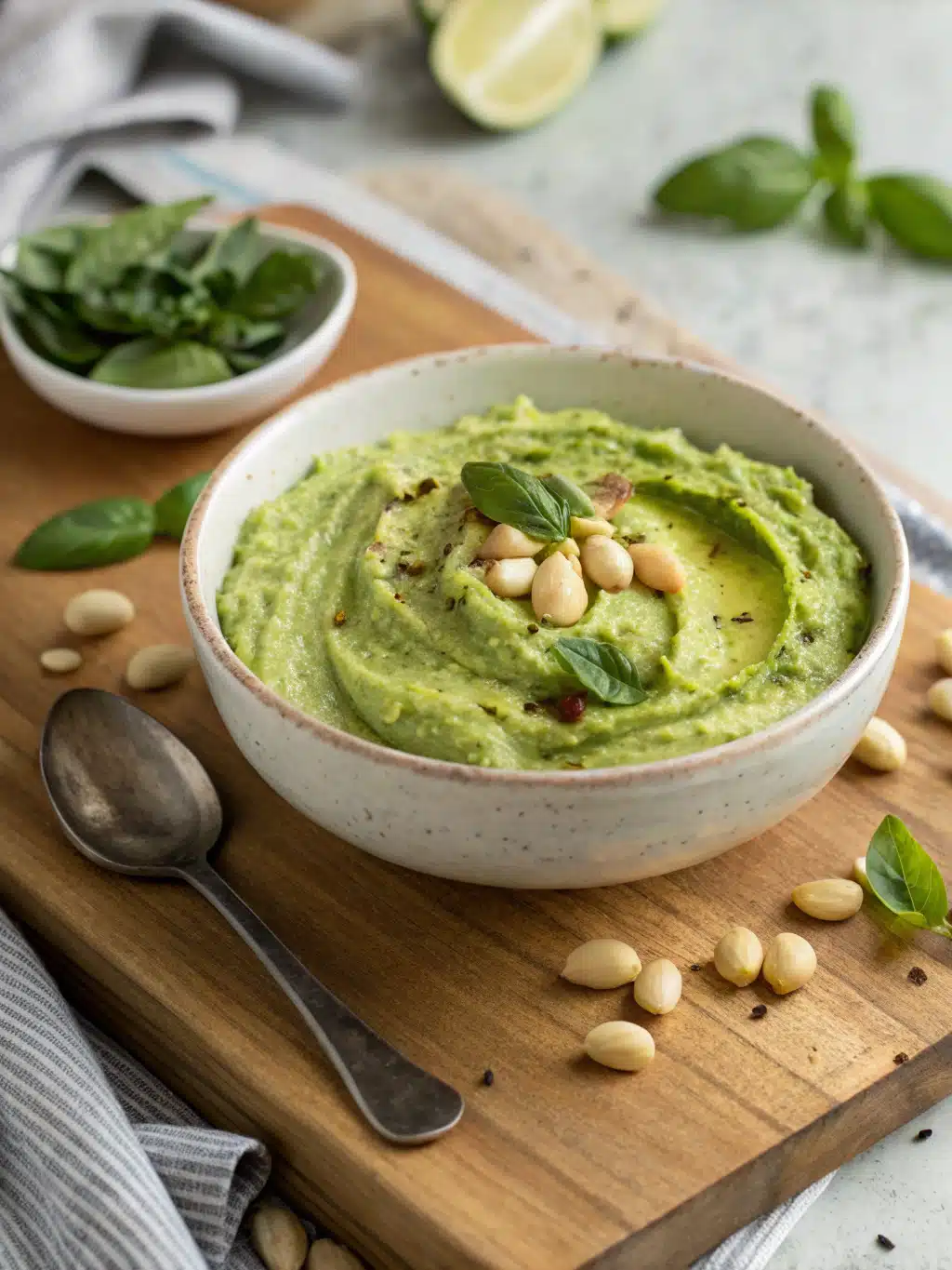 Cozy Up with This Simple basil lima bean hummus