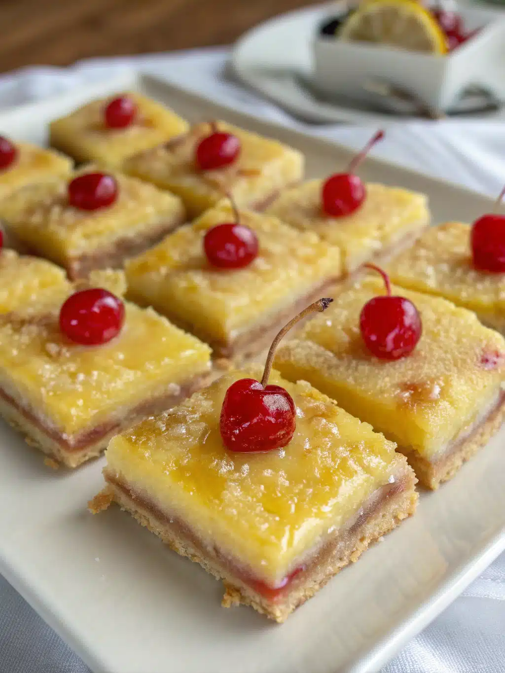 Cherry lemon bars deliver quick freshness in every bite
