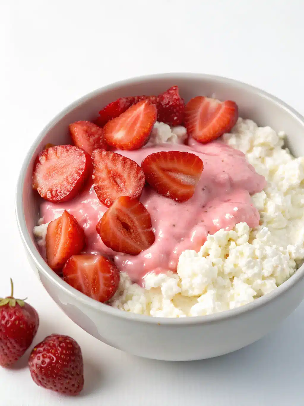 cottage cheese strawberry mousse