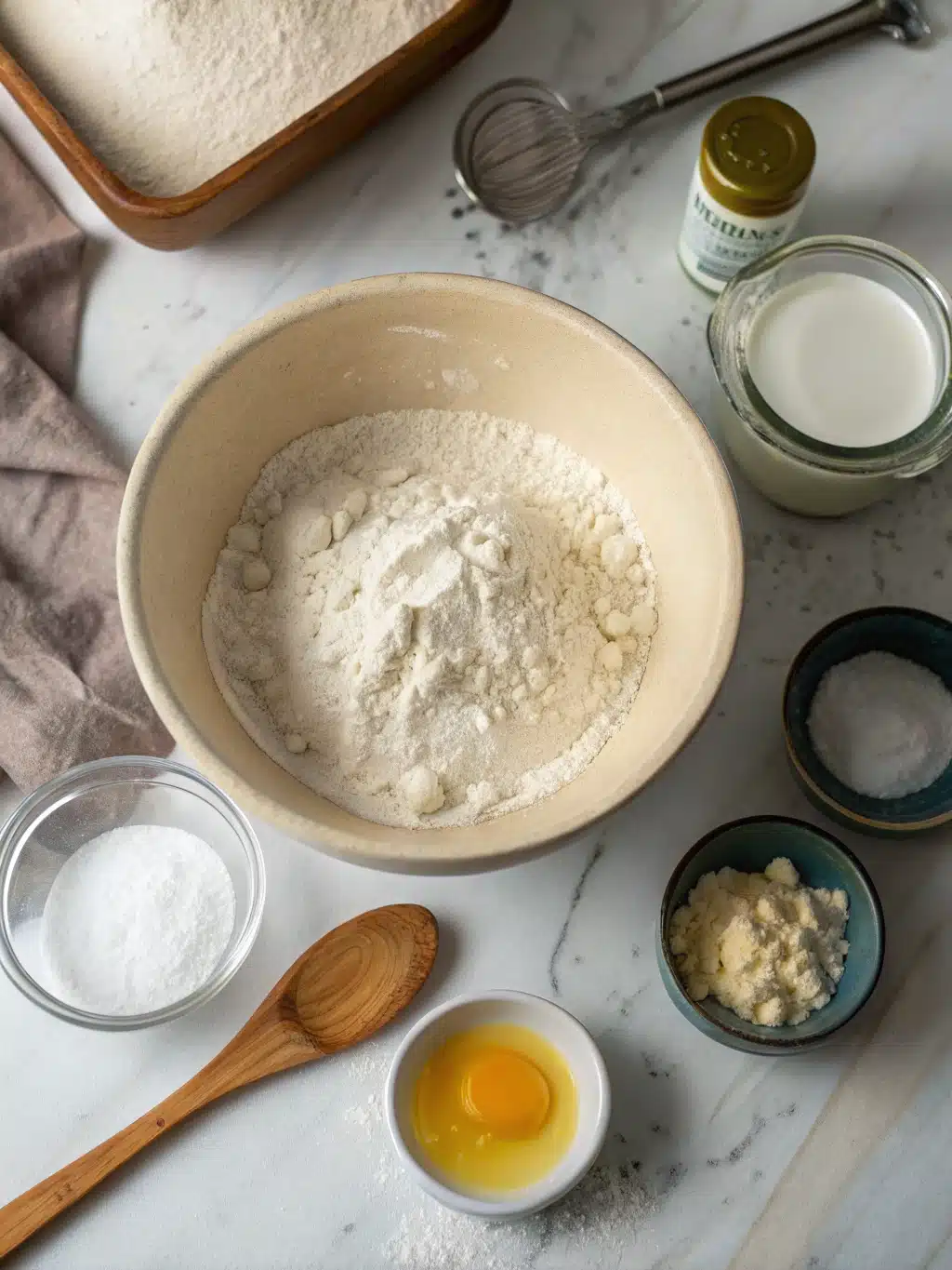 Creaming butter and sugar for snickerdoodle cookie mix dough