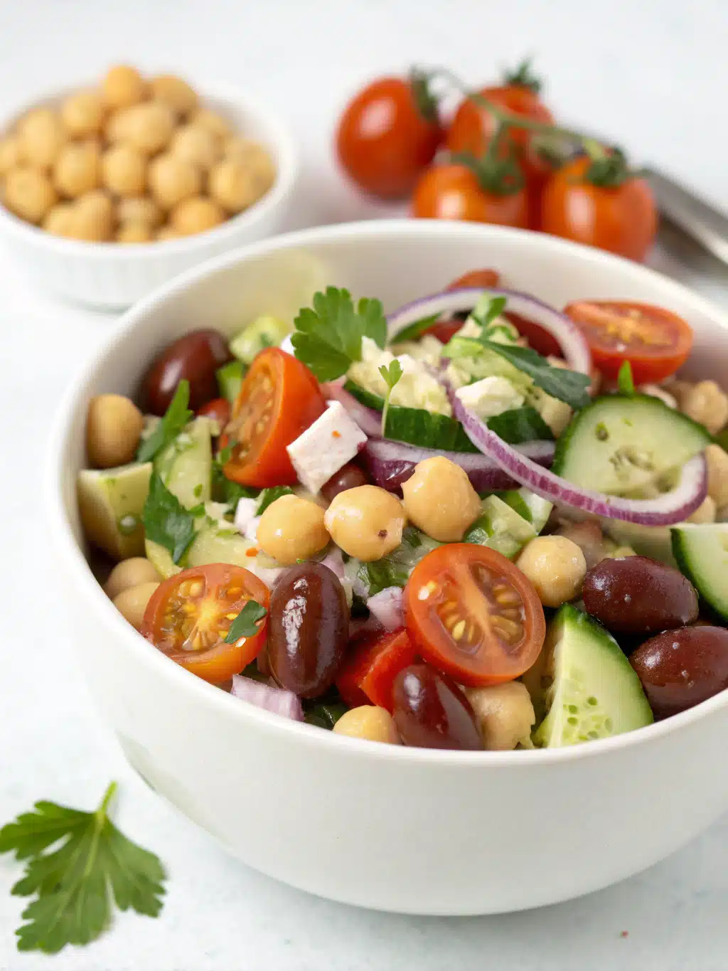 Crave-worthy greek chickpea salad Bursting with Flavor