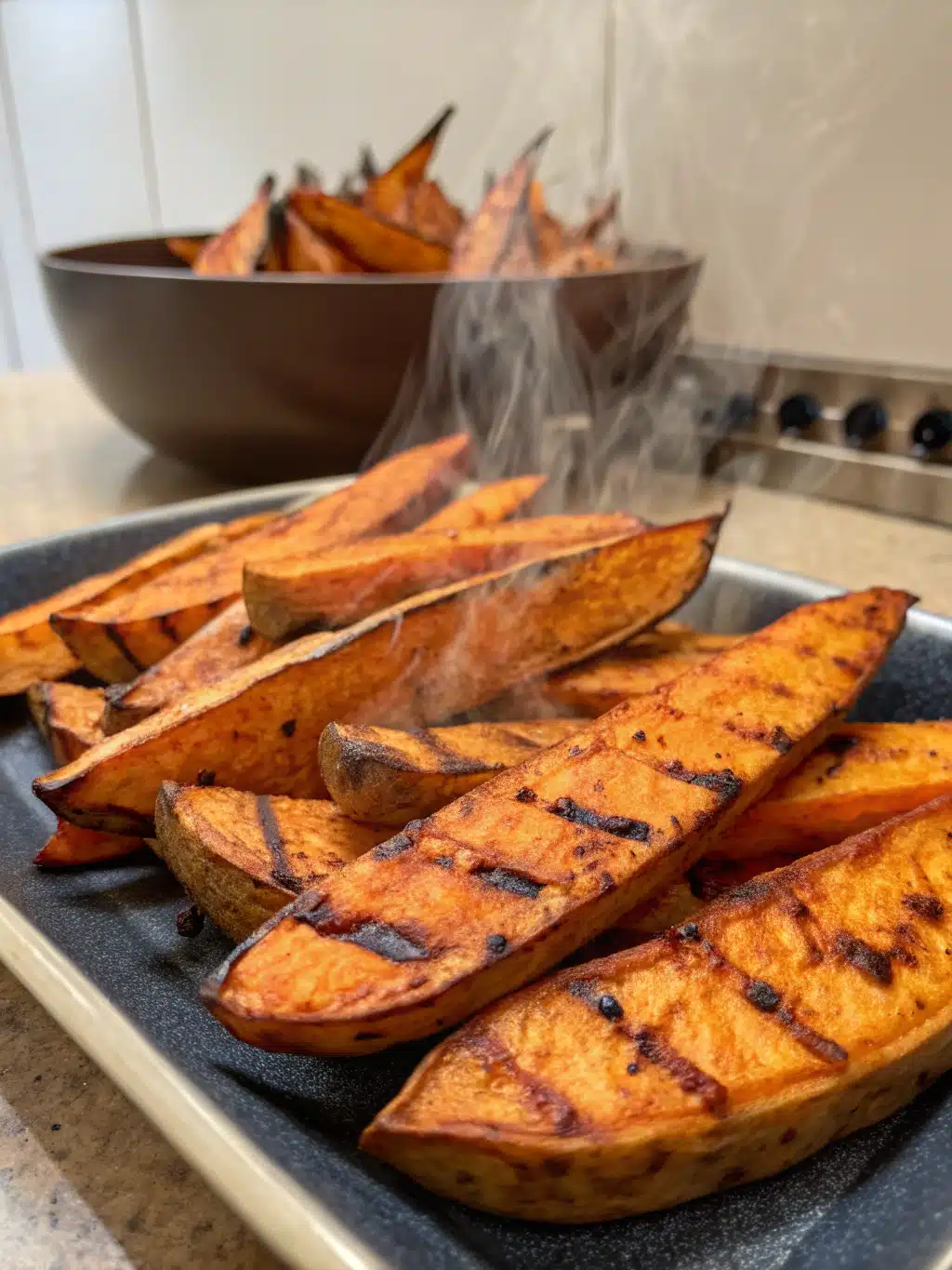 Crave-worthy grilled sweet potato wedges Packed with Flavor
