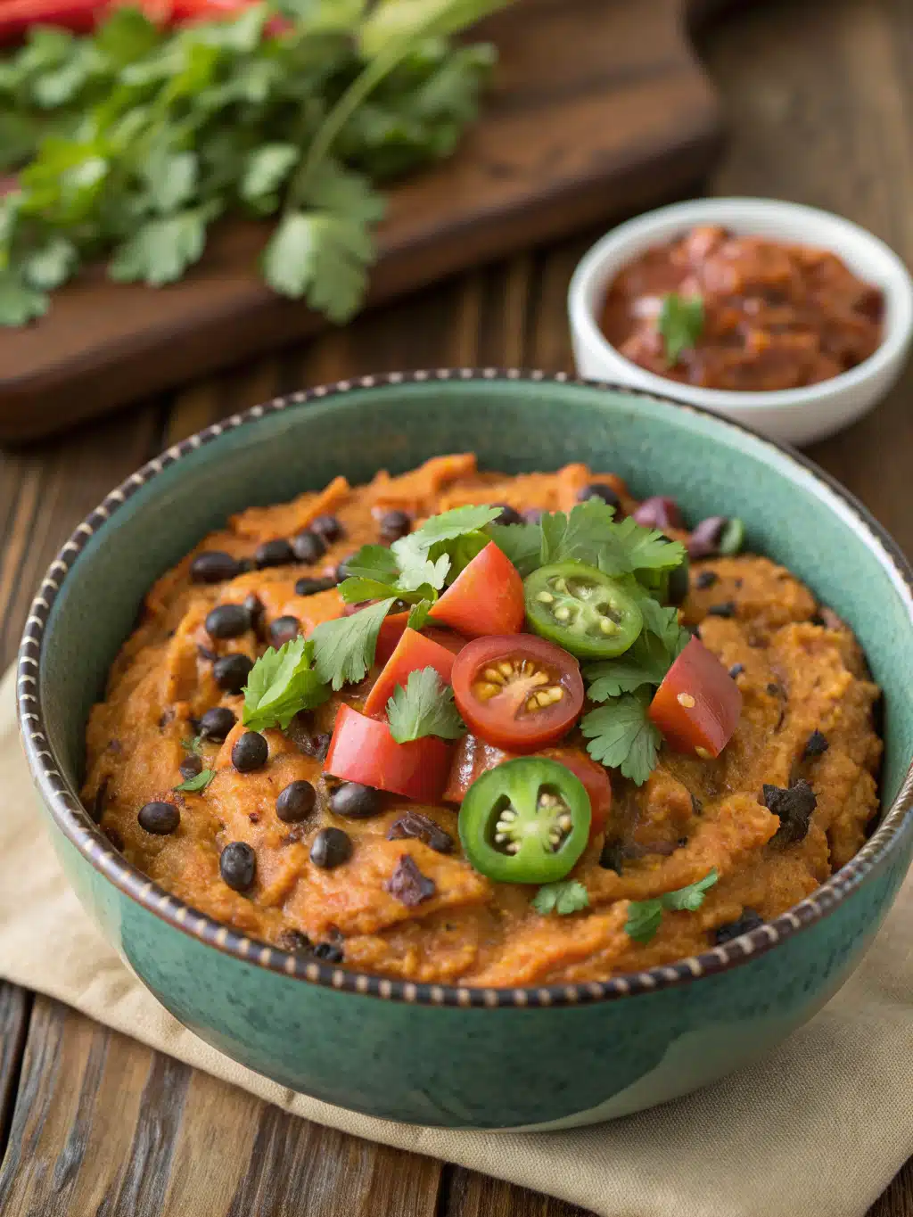 Bring Freshness Home with Genius southwest sweet potato black bean dip