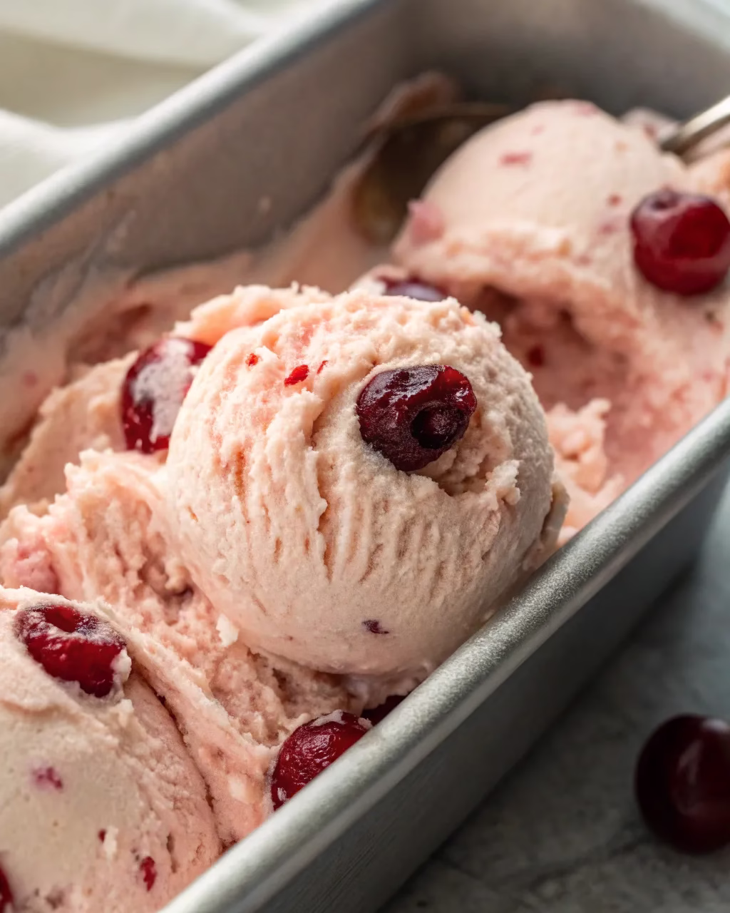 Cherry ice cream genius no-churn method for creamy joy