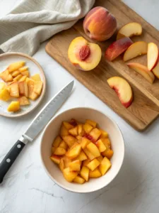 Creamy homemade peach butter recipe with ripe peaches, cinnamon, and vanilla—perfect on toast, pancakes, or yogurt. Easy stovetop method!