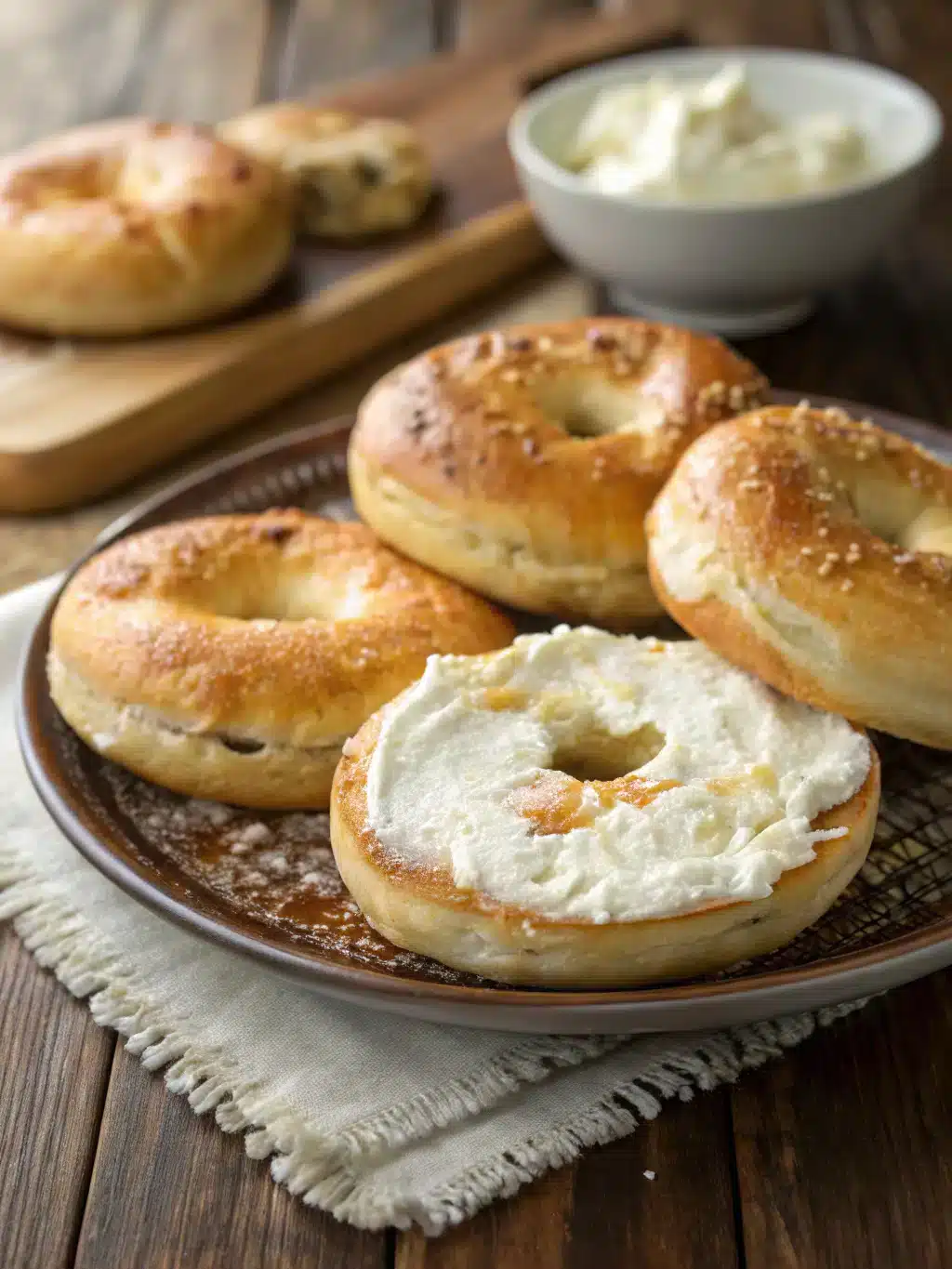 Cottage cheese bagels are soft, chewy, and easy to make with small-curd cottage cheese, topped with everything seasoning for a flavorful bite.