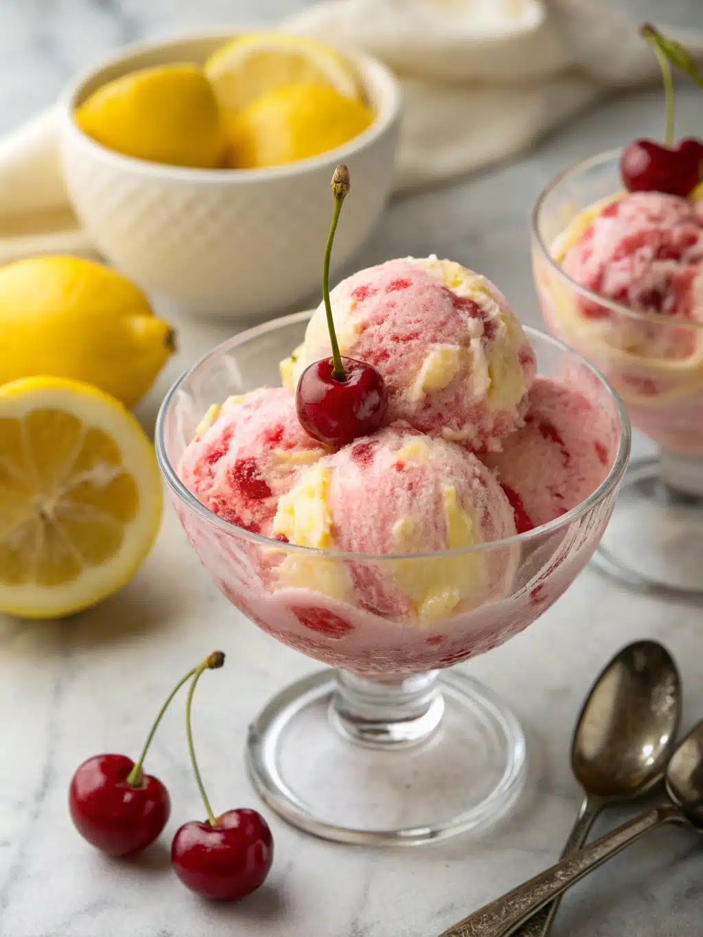 Lemon Cherry Sherbet – A Cozy Frozen Treat With Nostalgia