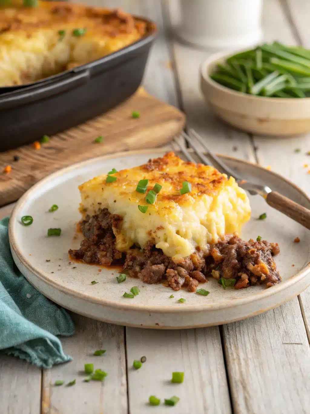 Creamy ground beef cowboy casserole recipe topped with crispy tater tots and melted cheddar cheese—comfort food at its best. Ready in under an hour!