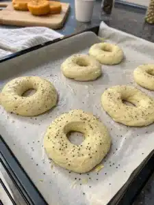 Make easy air fryer bagels with all-purpose flour and everything seasoning—golden, crisp, and ready in minutes. Perfect for breakfast or snacks!