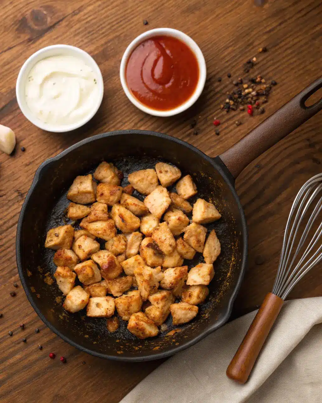 Frying rice for Bang Bang Chicken Fried Rice Recipe