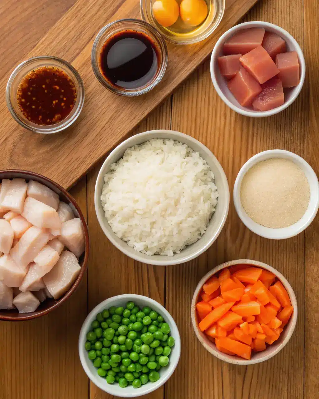 Final step of Bang Bang Chicken Fried Rice Recipe