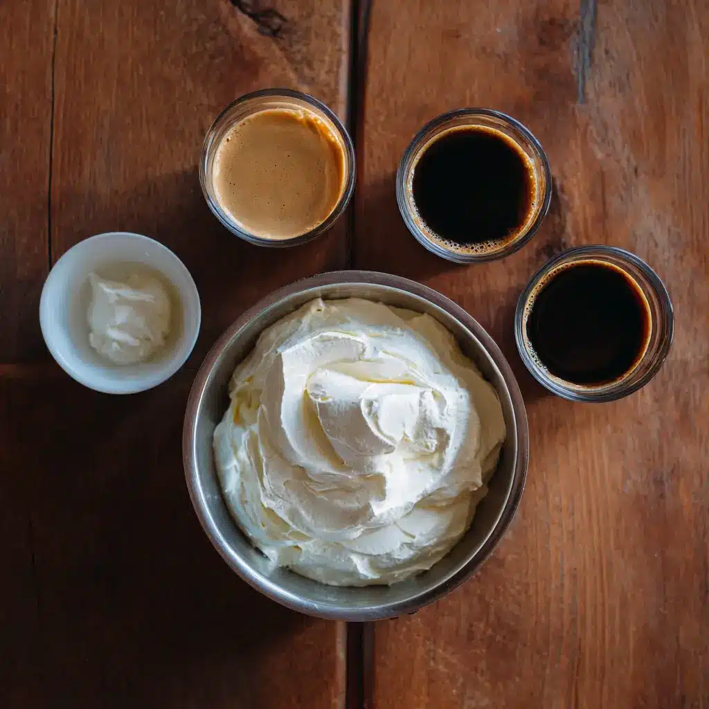 Assembling Coffee Loophole Recipe with whipped cream