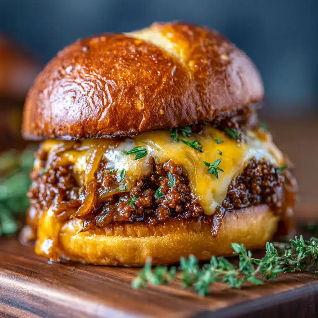French Onion Sloppy Joes