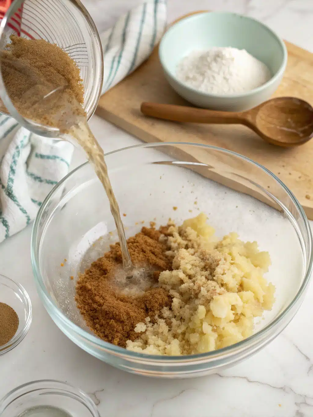 Drizzling honey into Natural Zepbound Recipe drink