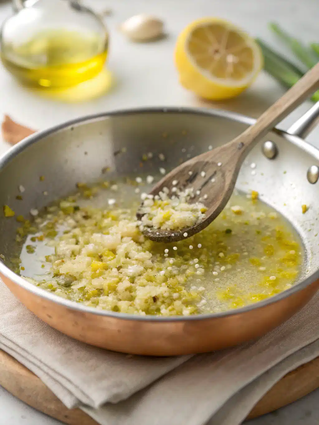Blending pink salt ozempic recipe drink ingredients in a mortar and pestle