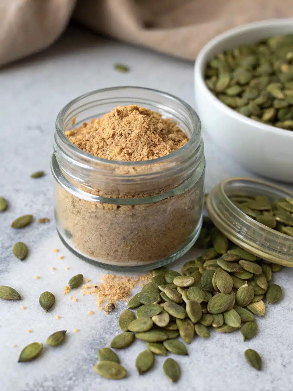 Bariatric Seed Trick served in a mug with ginger and lemon slices