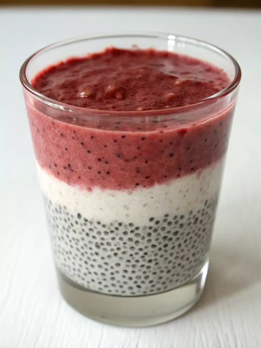Try this easy Natural Ozempic Drink Recipe with chia seeds and almond milk, layered with a berry-banana blend for a refreshing, healthy parfait. Perfect for any time of day!