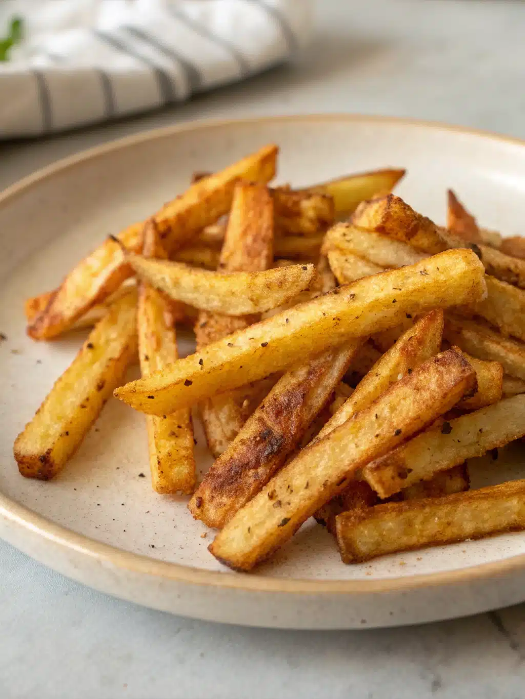 Jicama fries served with colorful dipping sauces in mason jars