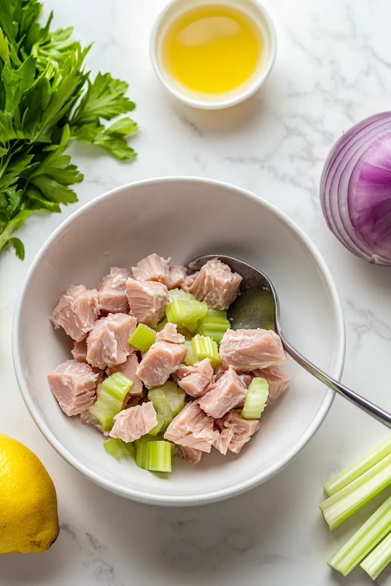 Ingredients for making Tuna salad