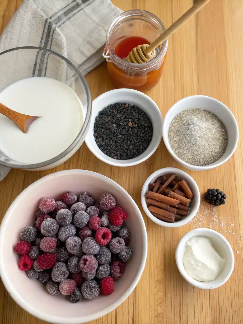Ingredients for Japanese Ozempic Drink Recipe laid out on a counter