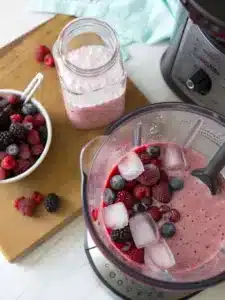 Try this refreshing Japanese Ozempic Drink Recipe with frozen berries and Greek yogurt, blended into a creamy, cinnamon-spiced smoothie for a healthy treat.