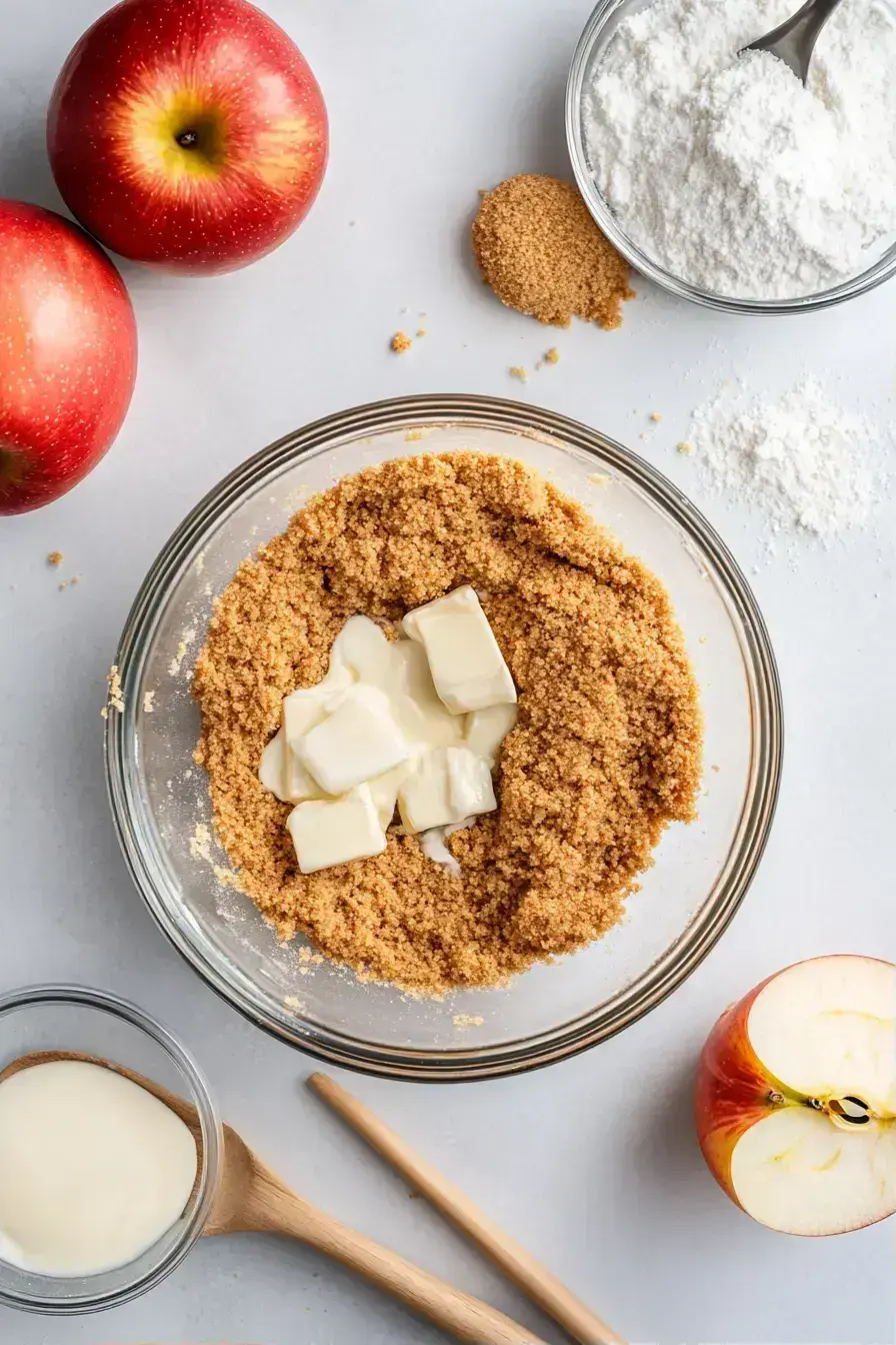 Mixing the creamy cheesecake filling in a bowl