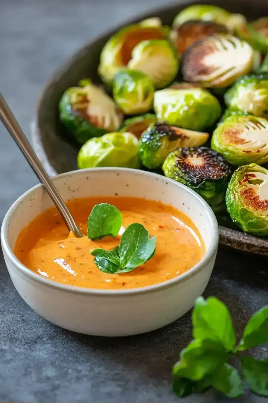 Serving Bang Bang Brussels Sprouts