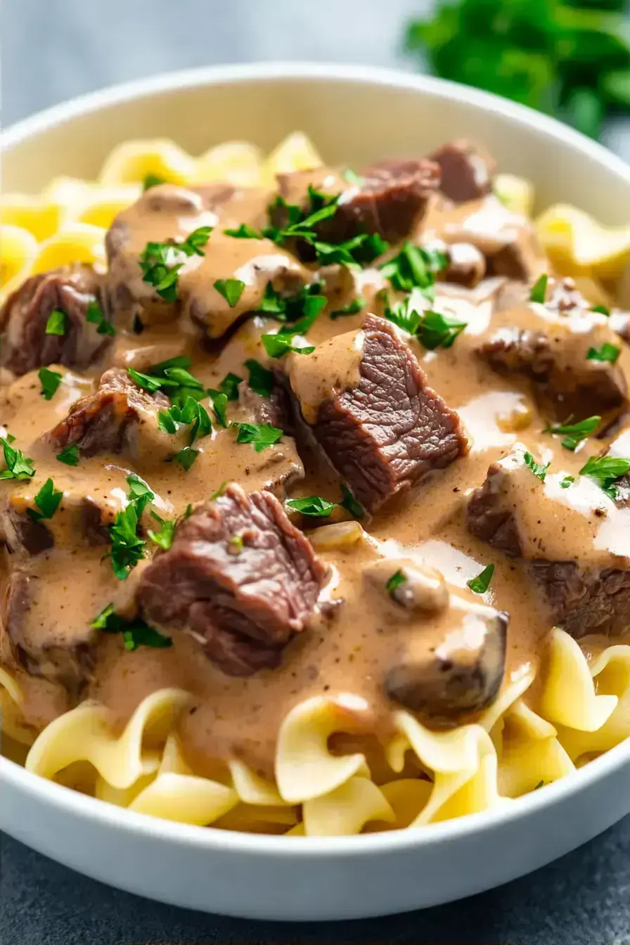 Easy Beef Stroganoff Dinner