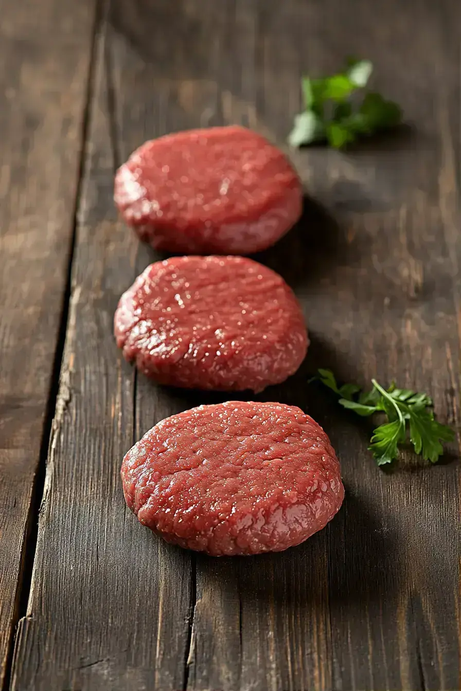 Buttered burger buns toasting on a grill