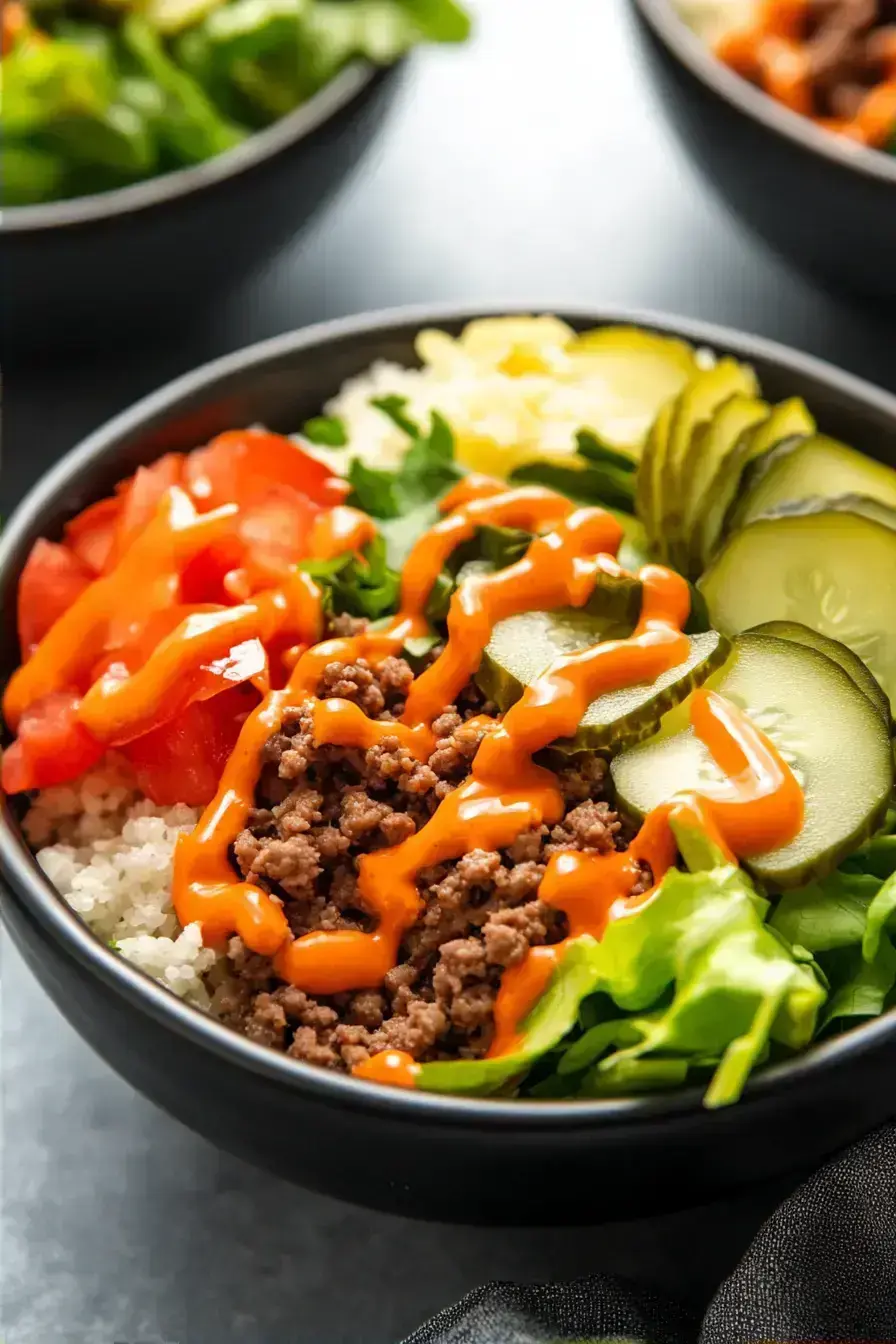 Creamy Big Mac Bowls