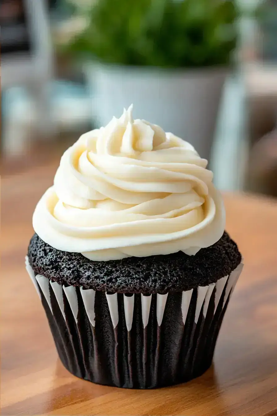 Creamy Black Velvet Cupcakes With Rich Chocolate Flavor