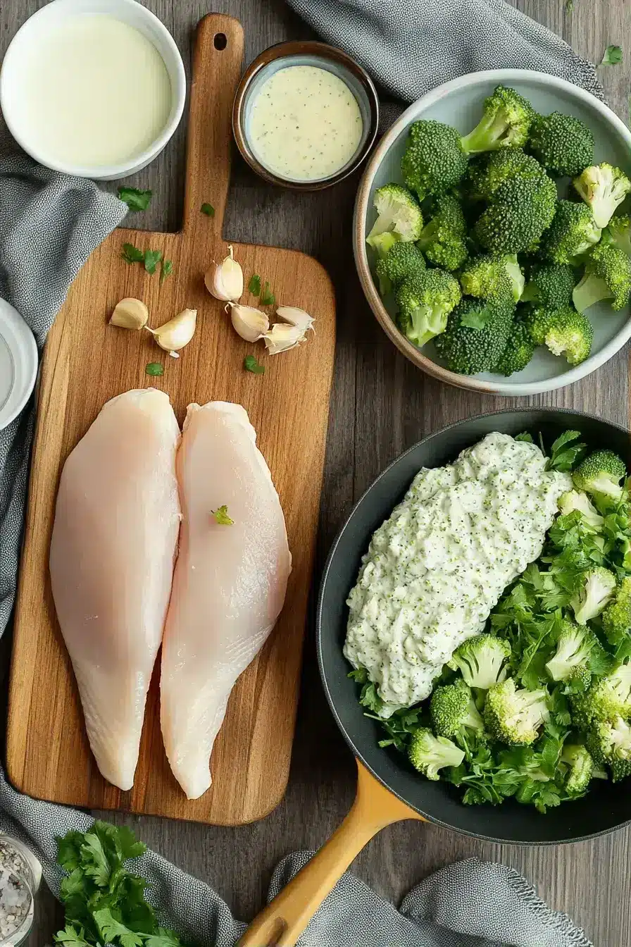 Coating the stuffed chicken breasts
