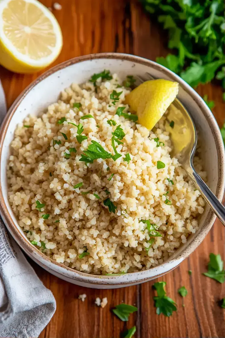 Tasting and seasoning the finished bulgur salad