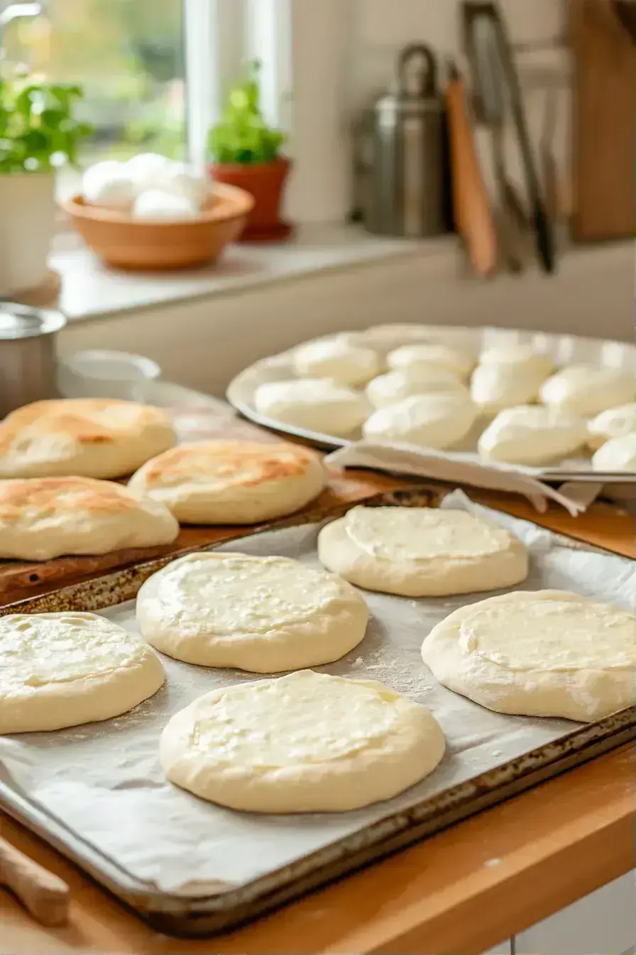 Drizzling olive oil and balsamic over tomato and basil Caprese Wreath