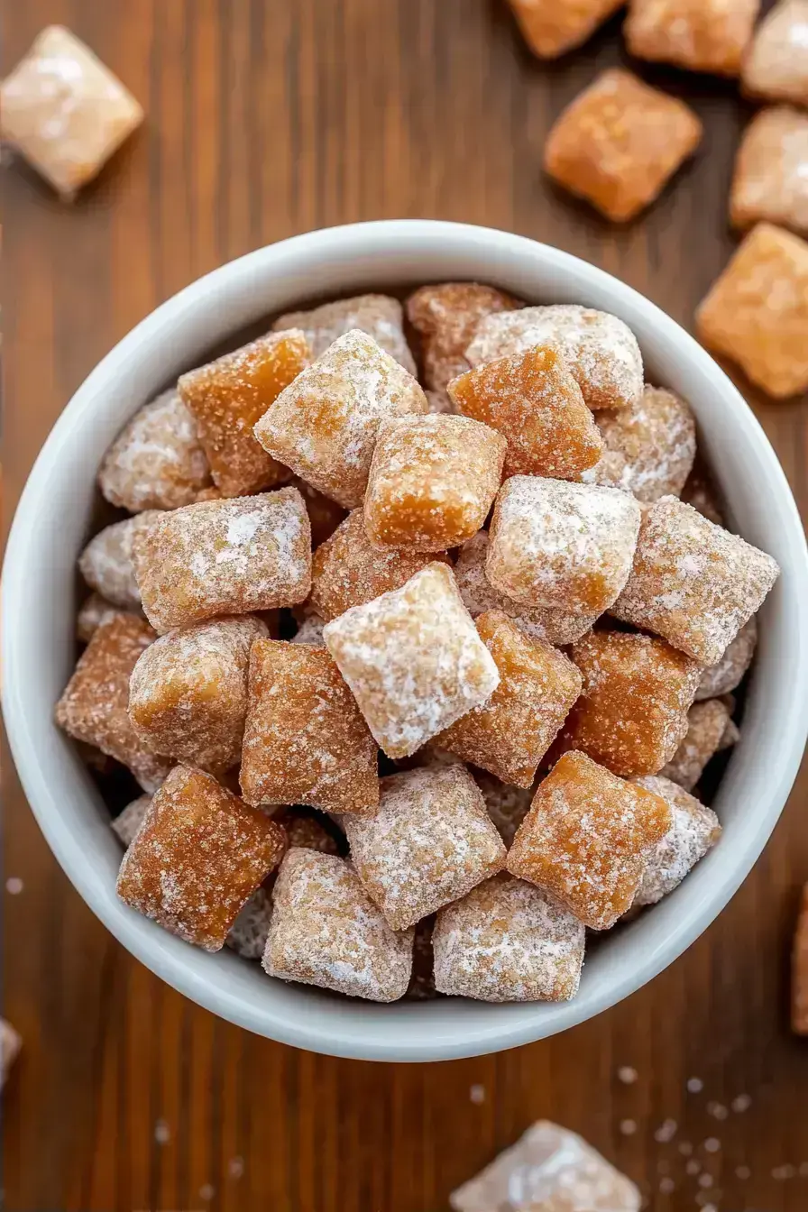 Crispy Caramel Apple Puppy Chow