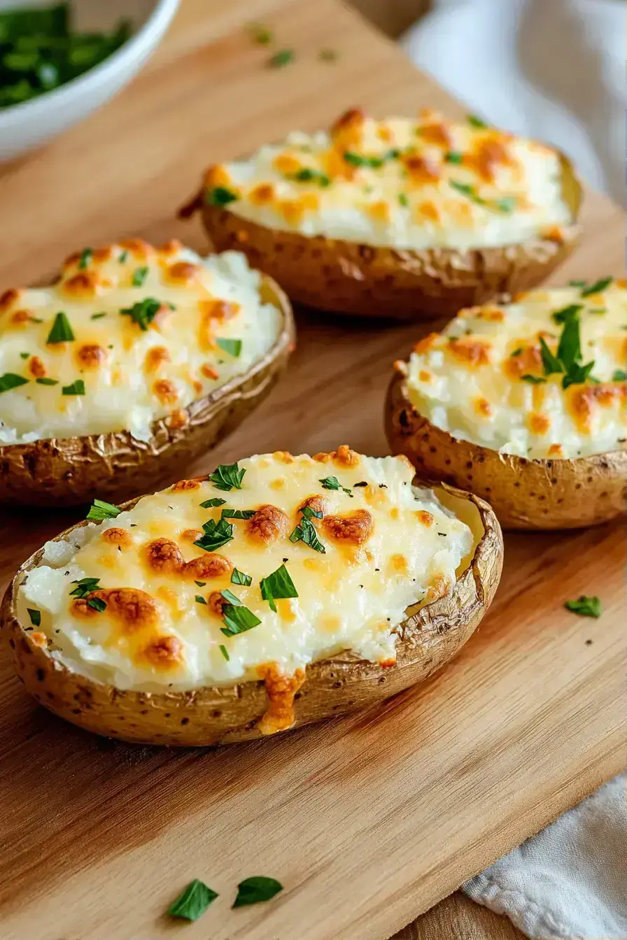 Finished Cheesy Ranch Potatoes ready to serve