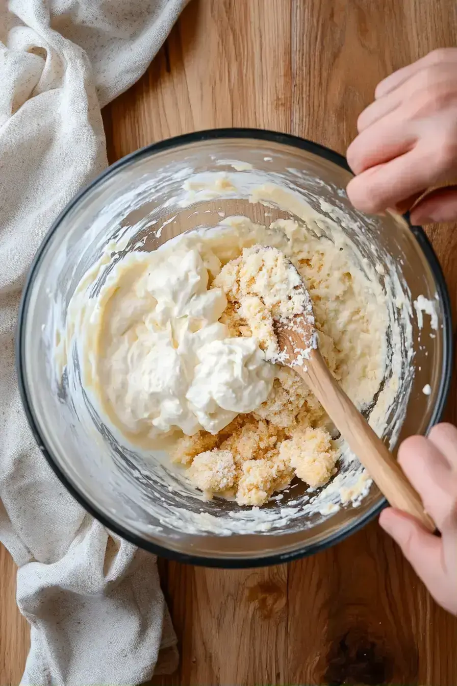 Sprinkling breadcrumb topping on Chicken Cordon Bleu Dip