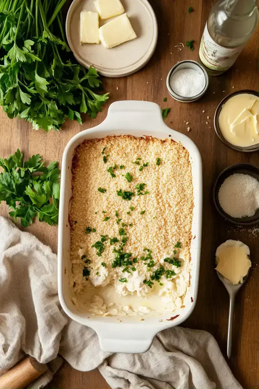 Golden baked Chicken Cordon Bleu Dip ready to serve