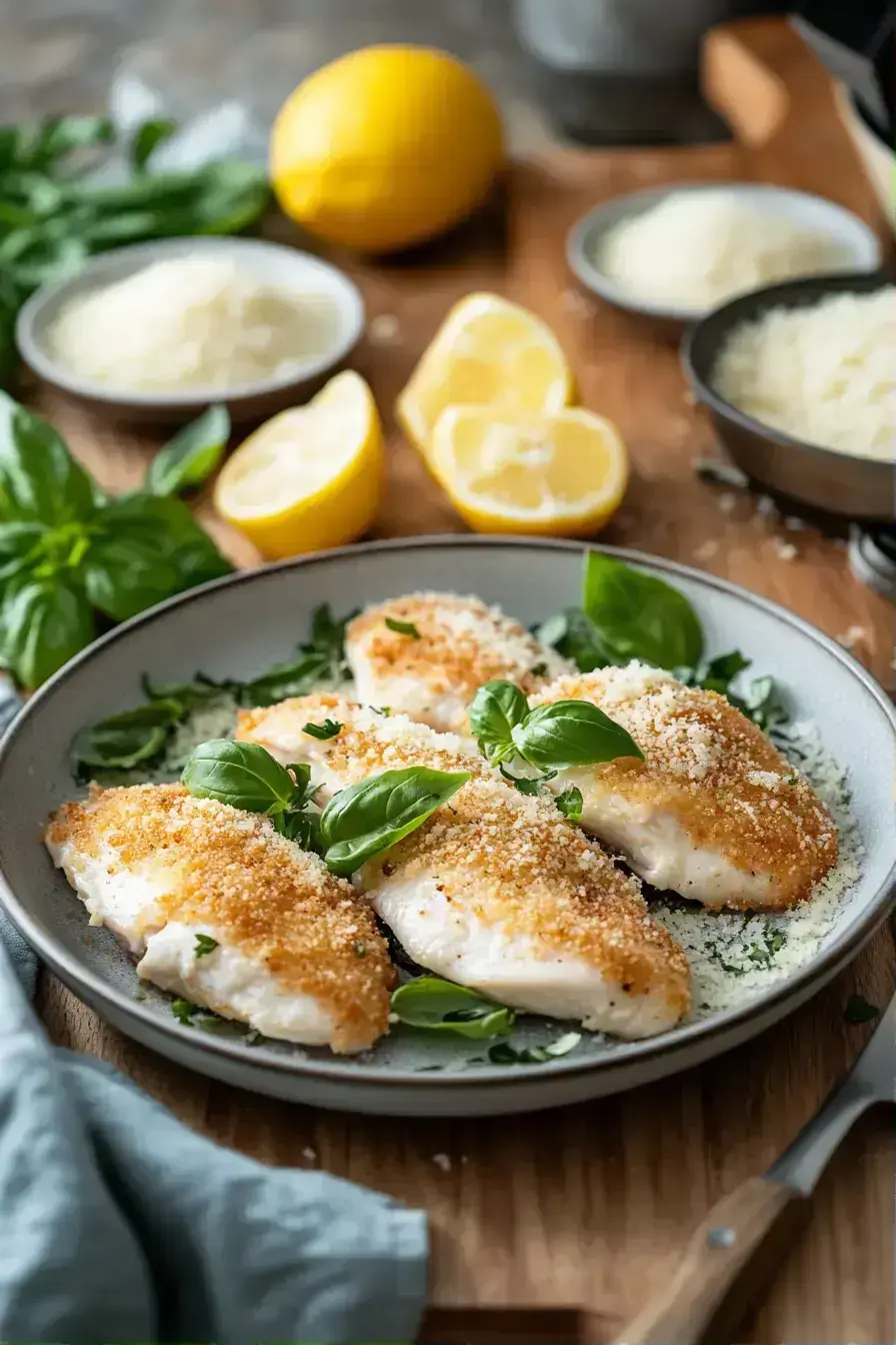 Chicken pieces coated in breadcrumbs ready for frying