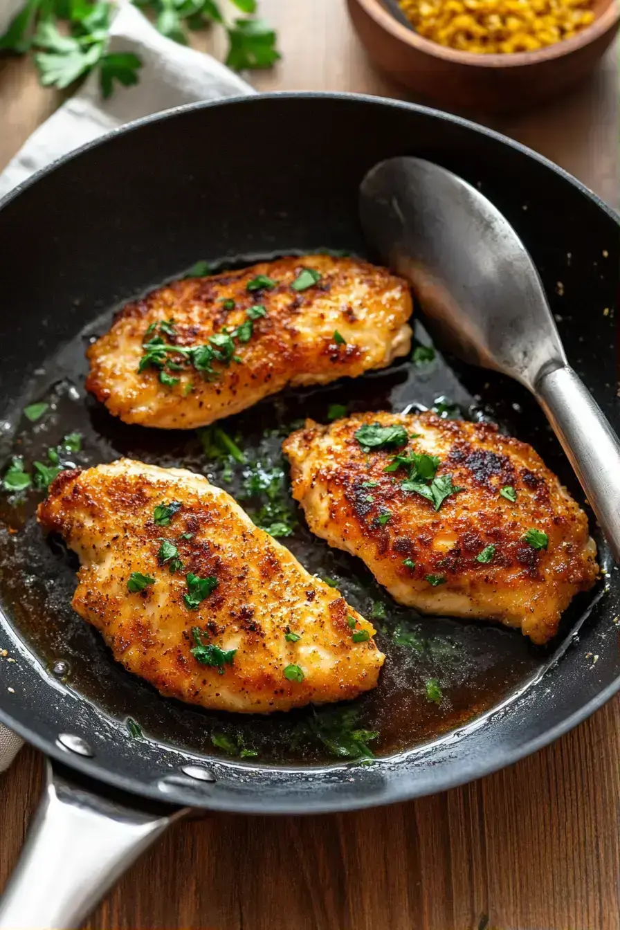 Golden crispy chicken nuggets served on a plate