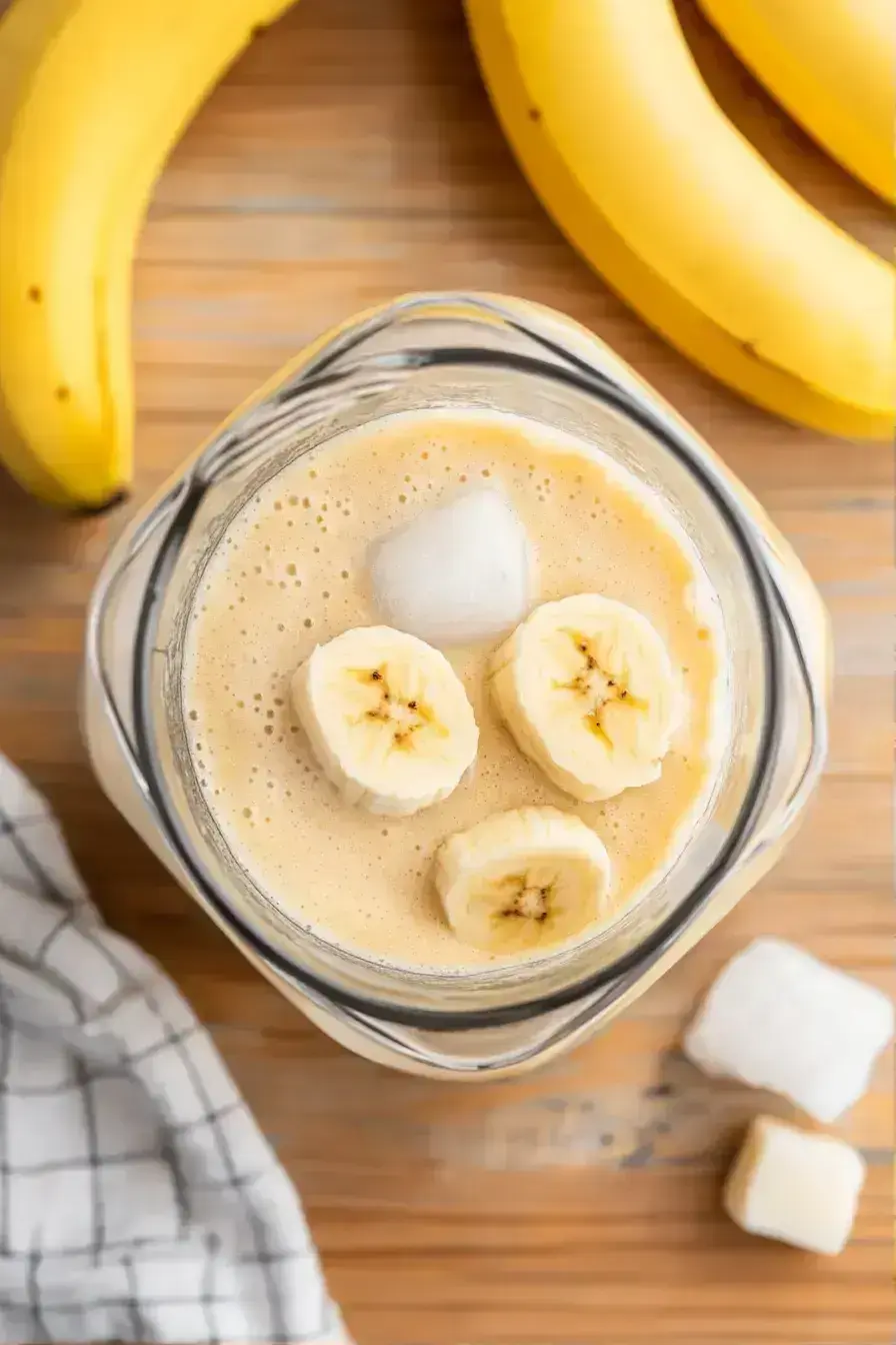 Serving Chocolate Peanut Butter Banana Smoothie