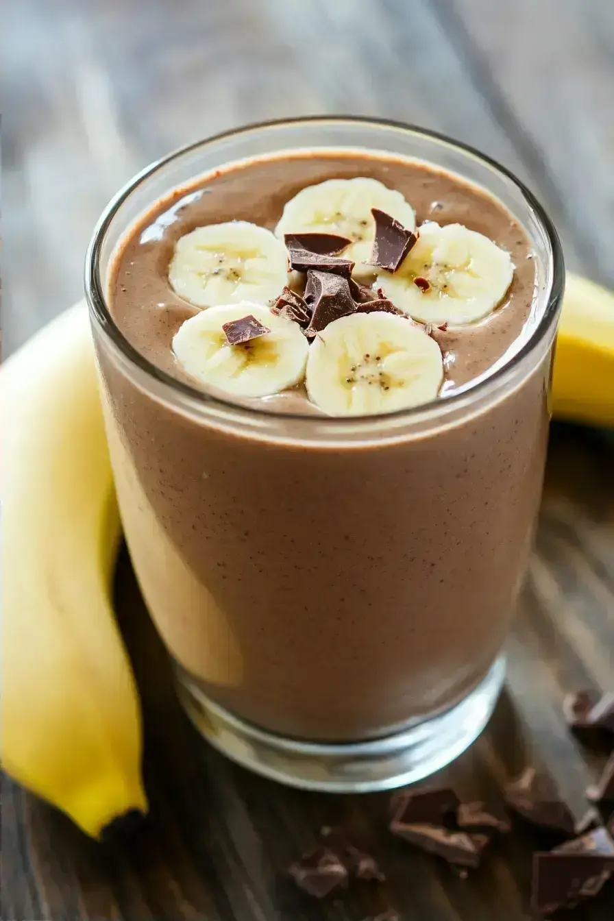 Chocolate Peanut Butter Banana Smoothie Recipe