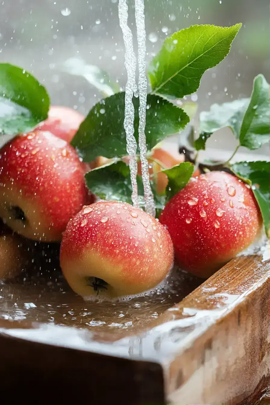 Crabapples simmering in water for Crabapple Juice